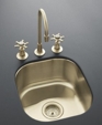 K-14300 - Undertone undercounter entertainment sink in Satin Bronze finish