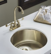 K-14302 - Undertone undercounter entertainment sink in Satin Bronze finish