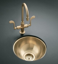 K-14301 - Undertone undercounter entertainment sink in Satin Bronze finish