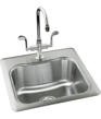 K-3363-1 - Staccato single-basin self-rimming entertainment kitchen sink